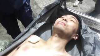 Chinese family displayed the dead body of their 30-year-old only son.