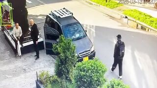 Hooded Assassin Executes Unsuspecting Victim in Cold-Blooded Back Ambush