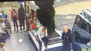 Hooded Assassin Executes Unsuspecting Victim in Cold-Blooded Back Ambush