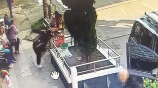 Hooded Assassin Executes Unsuspecting Victim in Cold-Blooded Back Ambush