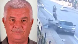 Elderly Man on Bike Launched Sky-High After Brutal Rear-End Collision by Speeding Car