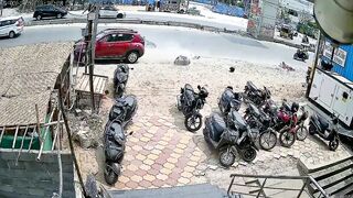 Kia Car Hits Bike, Drags It for Several Meters; Medical Representative Killed
