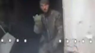 Crazy Ukrainian drone operator vs. Russian drone.