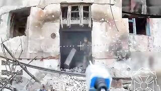 Crazy Ukrainian drone operator vs. Russian drone.