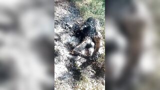Motorbiker Burnt To Ashes