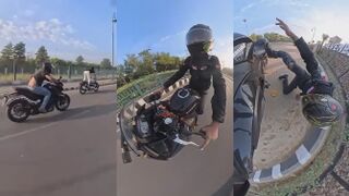 Motorcyclist Dies On High Speed In India