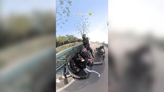 Motorcyclist Dies On High Speed In India