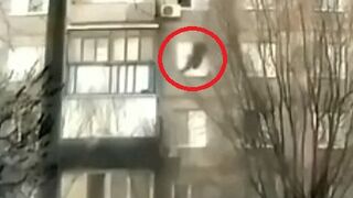 LolL "In Orsk, a drunk woman fell out of a fifth-story window"
