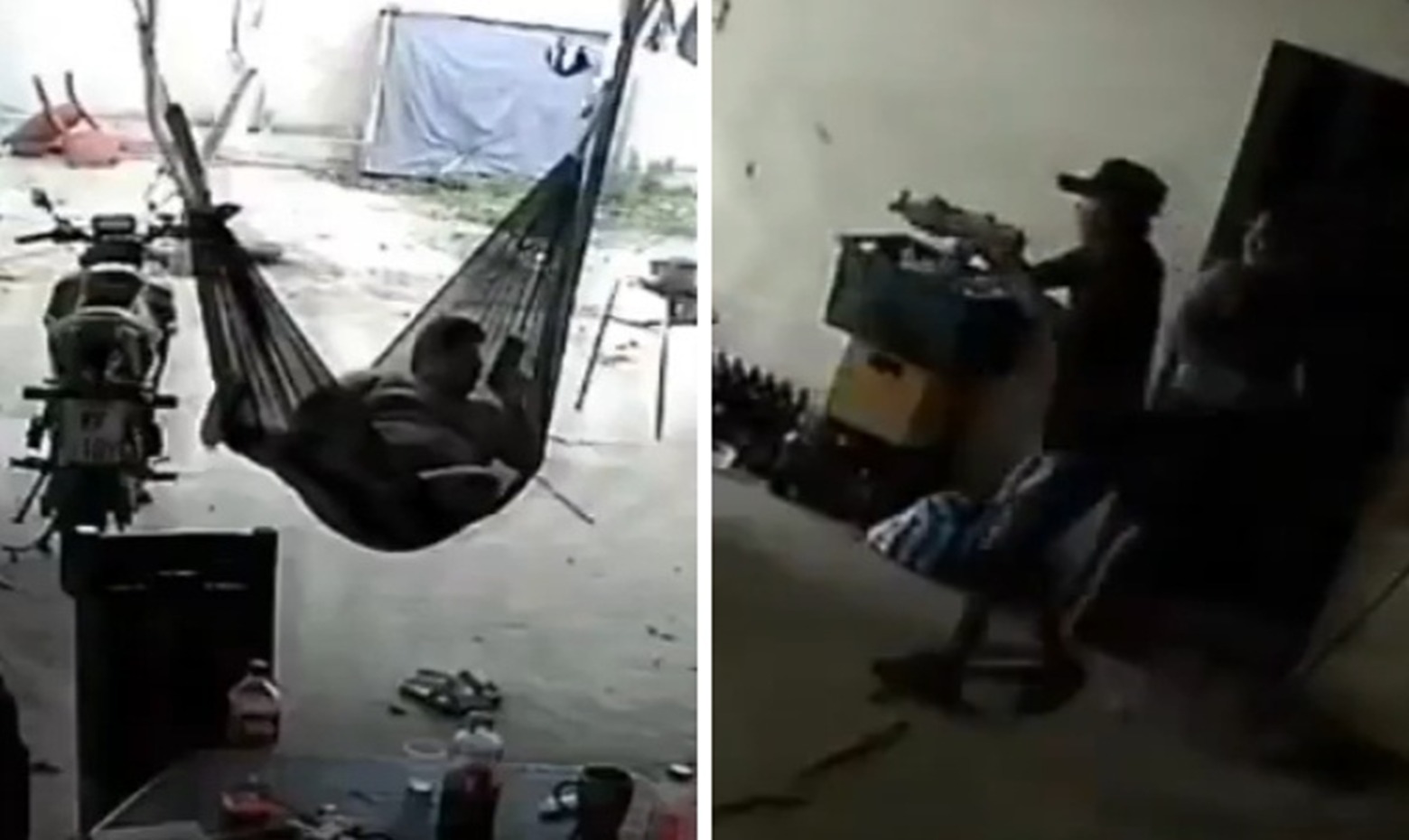 Man Mowed Down by Assault Rifles While Swinging in Hammock