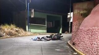 Motorcycle Couple Smashed to Unrecognizable Pulp in Horrific Head-On Truck Collision