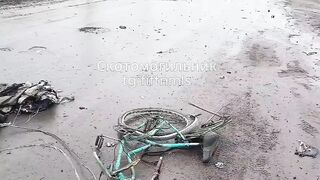 Civilian dismembered by drone.