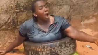 Woman Caught Stealing A Generator