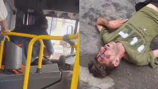 Female Bus Driver Screams Loud After Killing A Wreckless Pedestrian