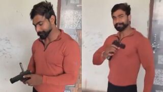 Man Recording Reel Shoots , Kills Himself By Accident In India