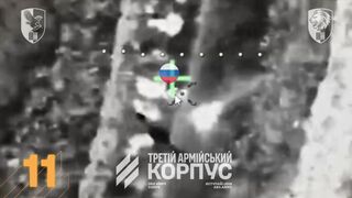 Ukraine's 63rd Mechanized Brigade hits 30 Russian soldiers with drone-dropped grenade