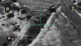 19 Russian soldiers are hit with FPV drones and drone-dropped grenades