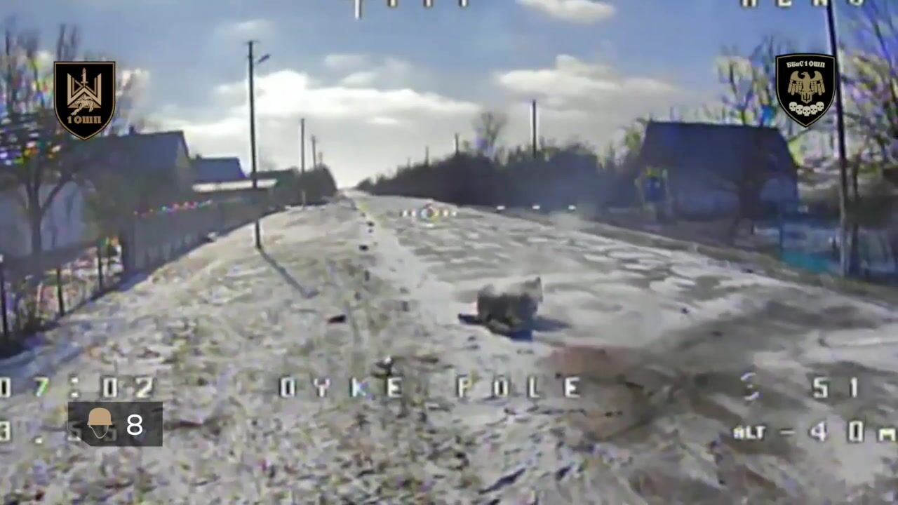 19 Russian soldiers are hit with FPV drones and drone-dropped grenades