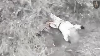 The Russian had half his head blown off
