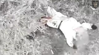 The Russian had half his head blown off