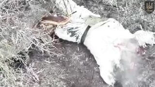 The Russian had half his head blown off