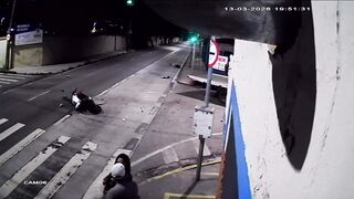 Military Cop's High-Speed Motorcycle SMASHES Into Truck – Instant Death Horror