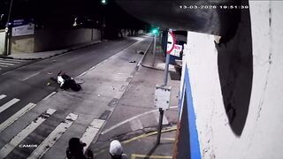 Military Cop's High-Speed Motorcycle SMASHES Into Truck – Instant Death Horror