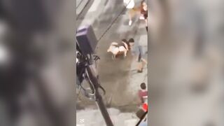 Epic Hair-Pulling Brawl Ends with Tops Ripped Off & Boobs Out