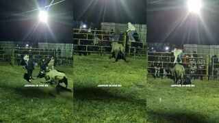 Man stomped by angry bull