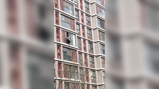 Mentally Disturbed Person Falls To Death