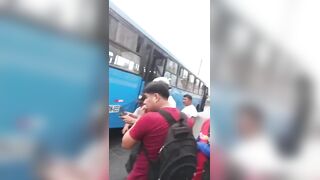 Woman Killed By The Bus, Left With A Brain Ejected