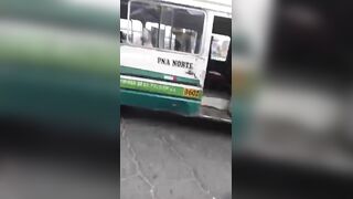 Woman Killed By The Bus, Left With A Brain Ejected