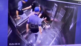 Man Pursues Ex Girlfriend to Elevator, Unleashes Violent Attack