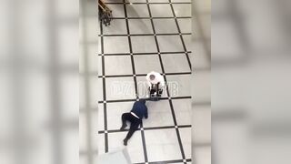Man Beaten With Folding Chair