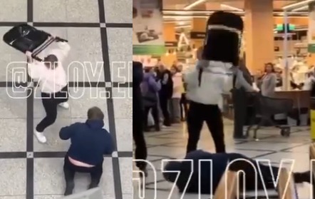 Man Beaten With Folding Chair