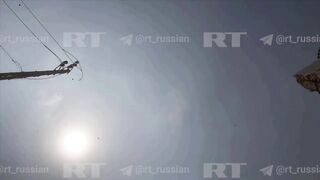 Israeli rocket and a report by a Russia Today journalist in Lebanon