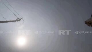 Israeli rocket and a report by a Russia Today journalist in Lebanon