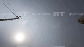 Israeli rocket and a report by a Russia Today journalist in Lebanon