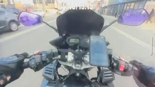 Motorcyclist Speeds Between Lanes at Full Throttle — Records His Own Horrific Death