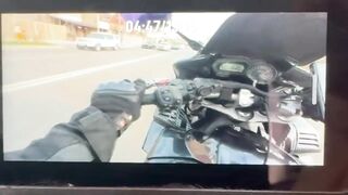 Motorcyclist Speeds Between Lanes at Full Throttle — Records His Own Horrific Death