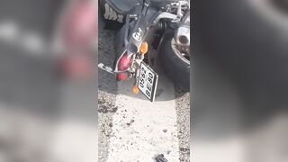 Motorcyclist Speeds Between Lanes at Full Throttle — Records His Own Horrific Death