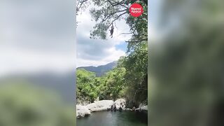 Dude Critically Injured After Tree Branch Hook Snaps During 10-Meter River Jump Attem
