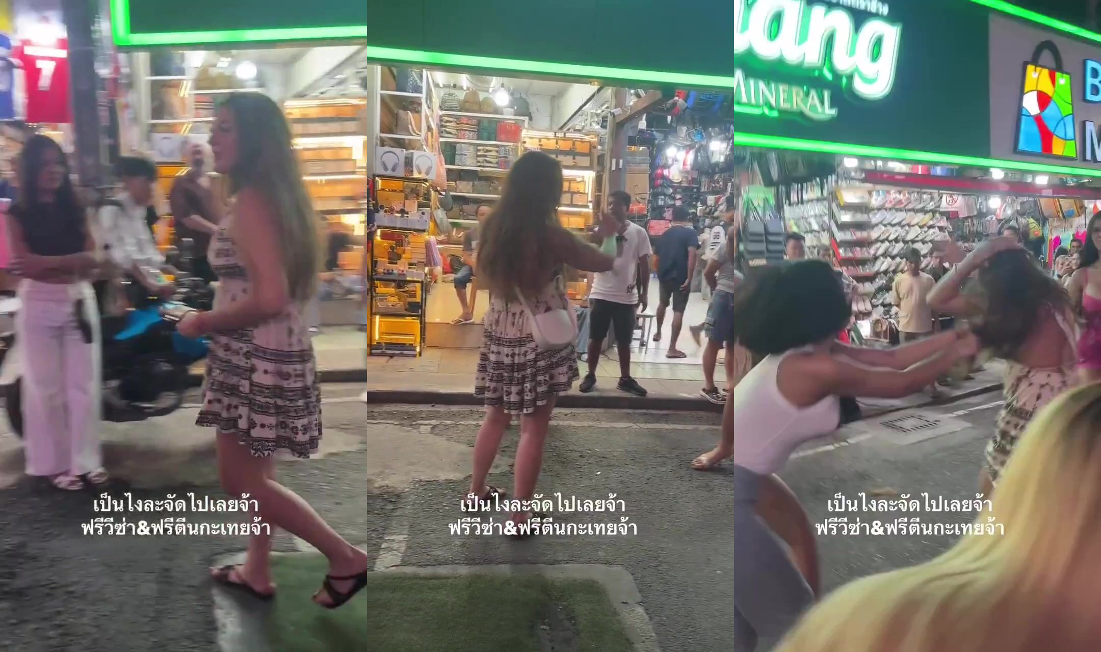 White girl gets beaten up in Thailand for antagonizing and attacking locals