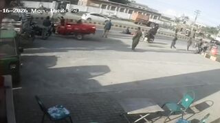 Passengers Ejected, Two Killed After Bus Destroys Rickshaw In  Pakistan