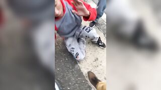 Thug Takes Multiple Kicks After Failed Robbery In Colombia