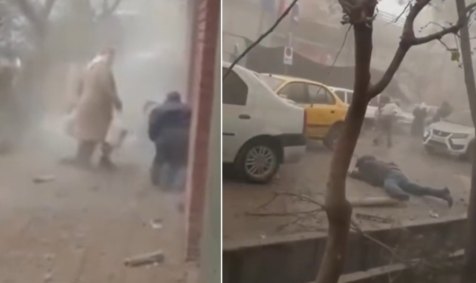 Helpless Woman in Tehran Faces Two Enemy Fighter Attacks Up Close