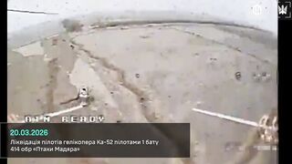Full video of the KA-52 kill, including the crash landing and liquidation of the pilo