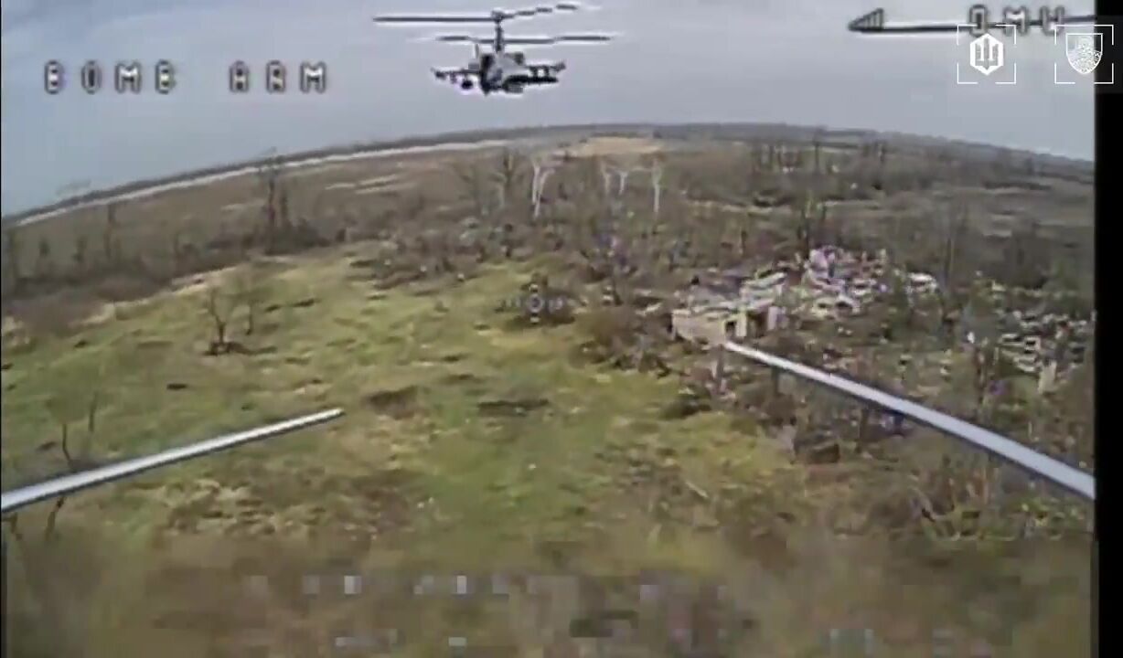 Full video of the KA-52 kill, including the crash landing and liquidation of the pilo