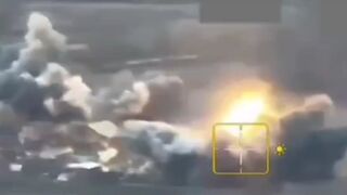 Ukrainian drone operators' position is under bombardment.