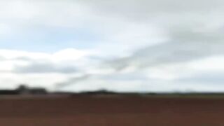 Various USA Patriot missiles intercepting Iranian missiles