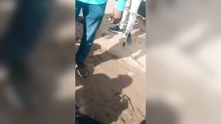 Motorcycle Explodes – Rider Stands Burning Alive in Total Shock Before Tragic Death
